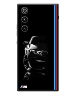 Чехол для ZTE Nubia RedMagic 10 Air с картинкой «Силуэт BMW в темноте»