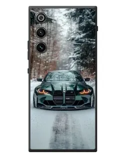 Чехол для ZTE Nubia RedMagic 10 Air с картинкой «BMW в зимнем лесу»