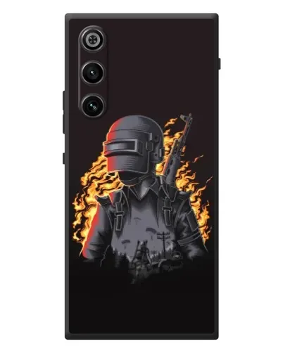 Чехол для ZTE Nubia RedMagic 10 Air с картинкой «PUBG — огненный силуэт»