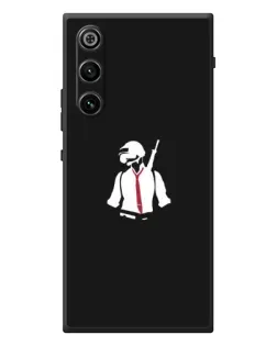Чехол для ZTE Nubia RedMagic 10 Air с картинкой «PUBG — силуэт воина»
