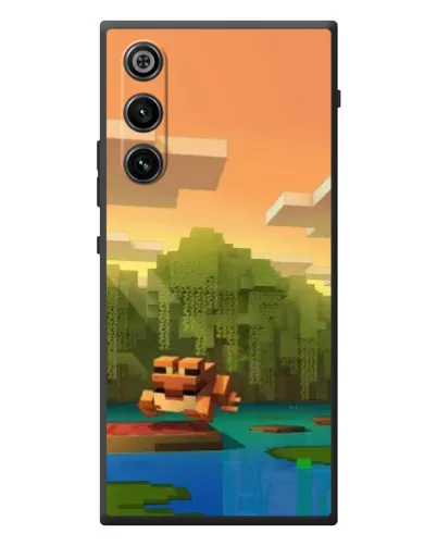 Чехол для ZTE Nubia RedMagic 10 Air с картинкой «Майнкрафт закат солнца»