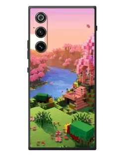 Чехол для ZTE Nubia RedMagic 10 Air с картинкой «Розовое дерево Minecraft»