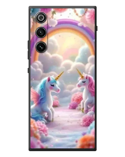 Чехол для ZTE Nubia RedMagic 10 Air с картинкой «Радуга и единороги»