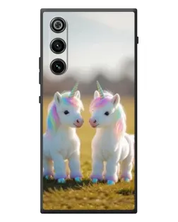 Чехол для ZTE Nubia RedMagic 10 Air с картинкой «Пара единорогов»