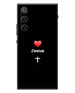 Чехол для ZTE Nubia RedMagic 10 Air с картинкой «Сердце - Jesus» Чехол для ZTE Nubia RedMagic 10 Air с картинкой «Сердце - Jesus»