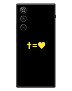 Чехол для ZTE Nubia RedMagic 10 Air с картинкой «Сердце и Крест»
