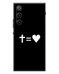 Чехол для ZTE Nubia RedMagic 10 Air с картинкой «Крест и Сердце»