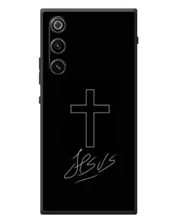 Чохол для ZTE Nubia RedMagic 10 Air з картинкою «Графічний хрест Jesus»