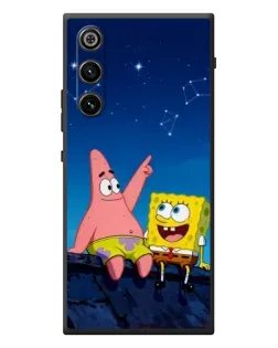 Чехол для ZTE Nubia RedMagic 10 Air с картинкой «Губка Боб и Патрик ночью»