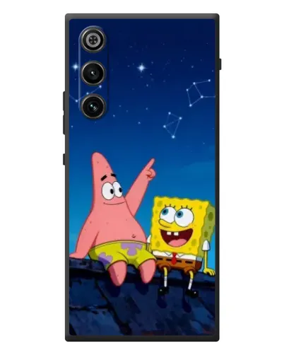 Чехол для ZTE Nubia RedMagic 10 Air с картинкой «Губка Боб и Патрик ночью»