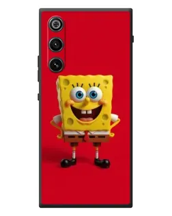 Чехол для ZTE Nubia RedMagic 10 Air с картинкой «Спанч Боб на красном»