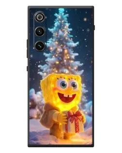 Чехол для ZTE Nubia RedMagic 10 Air с картинкой «Рождественский Спанч Боб»