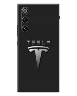 Чехол для ZTE Nubia RedMagic 10 Air с картинкой «Стальной логотип Tesla»