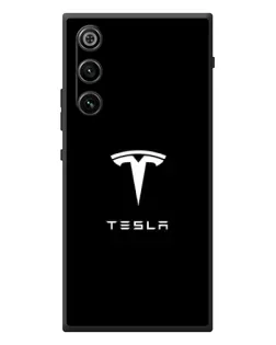Чехол для ZTE Nubia RedMagic 10 Air с картинкой «Tesla White Logo»