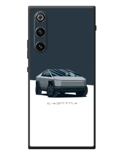 Чехол для ZTE Nubia RedMagic 10 Air с картинкой «Серебристый Cybertruck Tesla»
