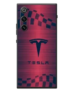 Чехол для ZTE Nubia RedMagic 10 Air с картинкой «Тесла красный карбон»