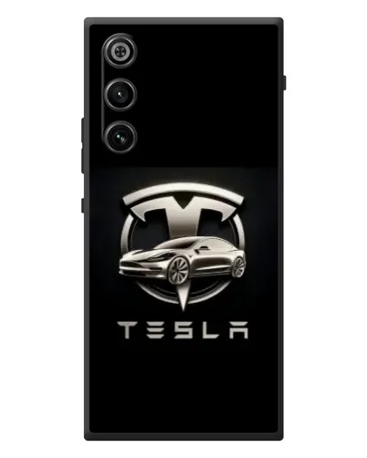 Чехол для ZTE Nubia RedMagic 10 Air с картинкой «Tesla — серебристое авто»