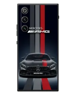 Чехол для ZTE Nubia RedMagic 10 Air с картинкой «Mercedes — белый карбон»