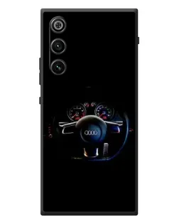 Чехол для ZTE Nubia RedMagic 10 Air с картинкой «Салон Audi — руль»