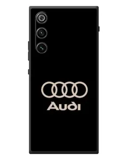 Чехол для ZTE Nubia RedMagic 10 Air с картинкой «Audi — золотой логотип»