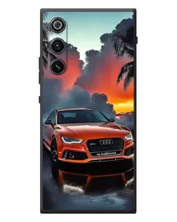 Чехол для ZTE Nubia RedMagic 10 Air с картинкой «Audi — закат»