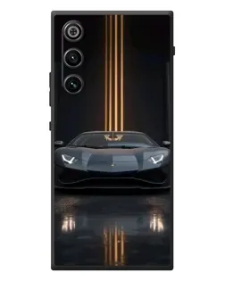 Чехол для ZTE Nubia RedMagic 10 Air с картинкой «Lamborghini золотые линии»