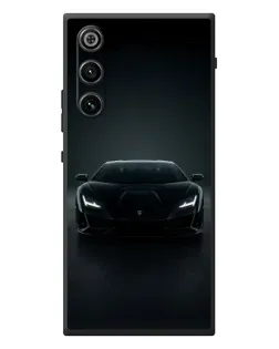 Чохол для ZTE Nubia RedMagic 10 Air з картинкою «Чорний Lamborghini Aventador»