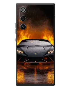 Чохол для ZTE Nubia RedMagic 10 Air з картинкою «Lamborghini у вогні»