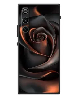 Чехол для ZTE Nubia RedMagic 10 Air с картинкой «Шелковая черная роза» Чехол для ZTE Nubia RedMagic 10 Air с картинкой «Шелковая черная роза»