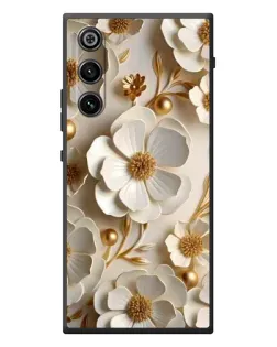 Чехол для ZTE Nubia RedMagic 10 Air с картинкой «Белие бумажние цвети» Чехол для ZTE Nubia RedMagic 10 Air с картинкой «Белие бумажние цвети»