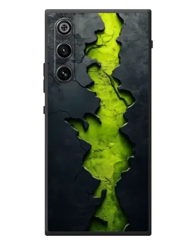 Чехол для ZTE Nubia RedMagic 10 Air с картинкой «Салатовый разлом скалы»