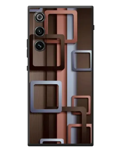 Чехол для ZTE Nubia RedMagic 10 Air с картинкой «Коричневые объемные квадраты»