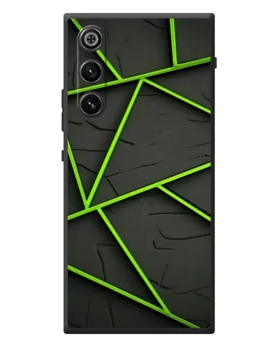 Чехол для ZTE Nubia RedMagic 10 Air с картинкой «Зеленые геометрические линии»