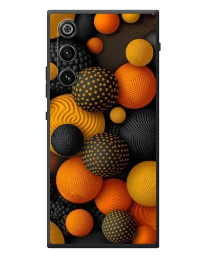 Чехол для ZTE Nubia RedMagic 10 Air с картинкой «Объемные оранжевые сферы»