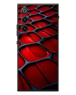 Чехол для ZTE Nubia RedMagic 10 Air с картинкой «Красная глянцевая сетка»