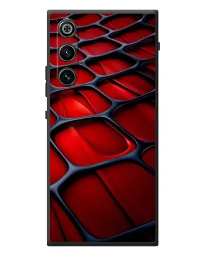 Чехол для ZTE Nubia RedMagic 10 Air с картинкой «Красная глянцевая сетка»