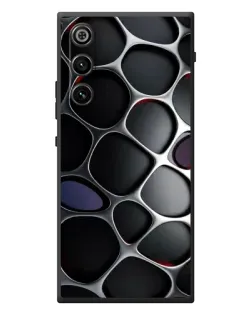 Чехол для ZTE Nubia RedMagic 10 Air с картинкой «Объемная темная решетка»
