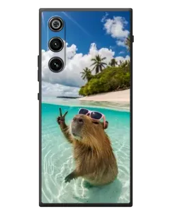 Чехол для ZTE Nubia RedMagic 10 Air с картинкой «Капибара на море»