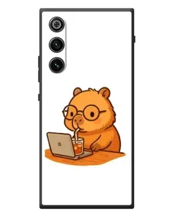 Чехол для ZTE Nubia RedMagic 10 Air с картинкой «Капибара с ноутбуком»