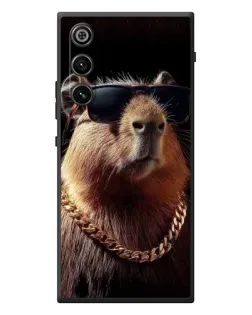 Чехол для ZTE Nubia RedMagic 10 Air с картинкой «Капибара золотая цепь»