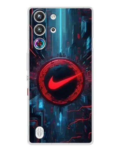 Чехол для ZTE Nubia RedMagic 10 Pro с картинкой «Техногенный стиль Nike»