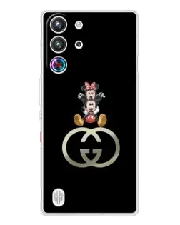 Чехол для ZTE Nubia RedMagic 10 Pro с картинкой «Минни Маус на лого»