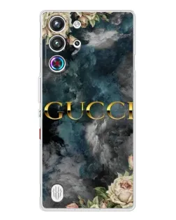 Чехол для ZTE Nubia RedMagic 10 Pro с картинкой «Абстрактные цветы Gucci»