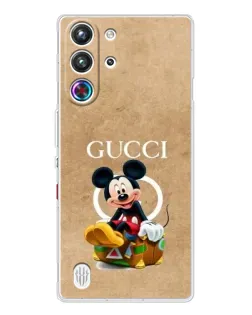 Чехол для ZTE Nubia RedMagic 10 Pro с картинкой «Микки Маус Gucci — крафт»