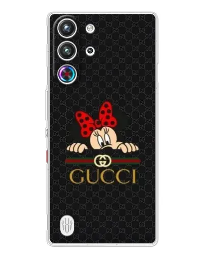 Чехол для ZTE Nubia RedMagic 10 Pro с картинкой «Минни Маус Gucci — черный»