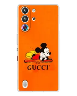 Чохол для ZTE Nubia RedMagic 10 Pro з картинкою «Міккі Маус Gucci — помаранч»