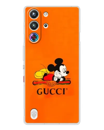Чохол для ZTE Nubia RedMagic 10 Pro з картинкою «Міккі Маус Gucci — помаранч» Чохол для ZTE Nubia RedMagic 10 Pro з картинкою «Міккі Маус Gucci — помаранч»