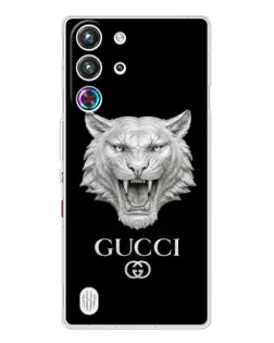 Чохол для ZTE Nubia RedMagic 10 Pro з картинкою «Gucci — срібний лев»