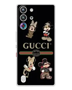 Чохол для ZTE Nubia RedMagic 10 Pro з картинкою «Gucci — герої Disney та монограма»