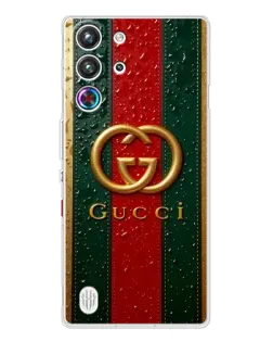 Чохол для ZTE Nubia RedMagic 10 Pro з картинкою «Gucci — фірмова смуга та золото»